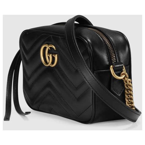 sac bandoulière gucci femme noir|gucci shoulder bag.